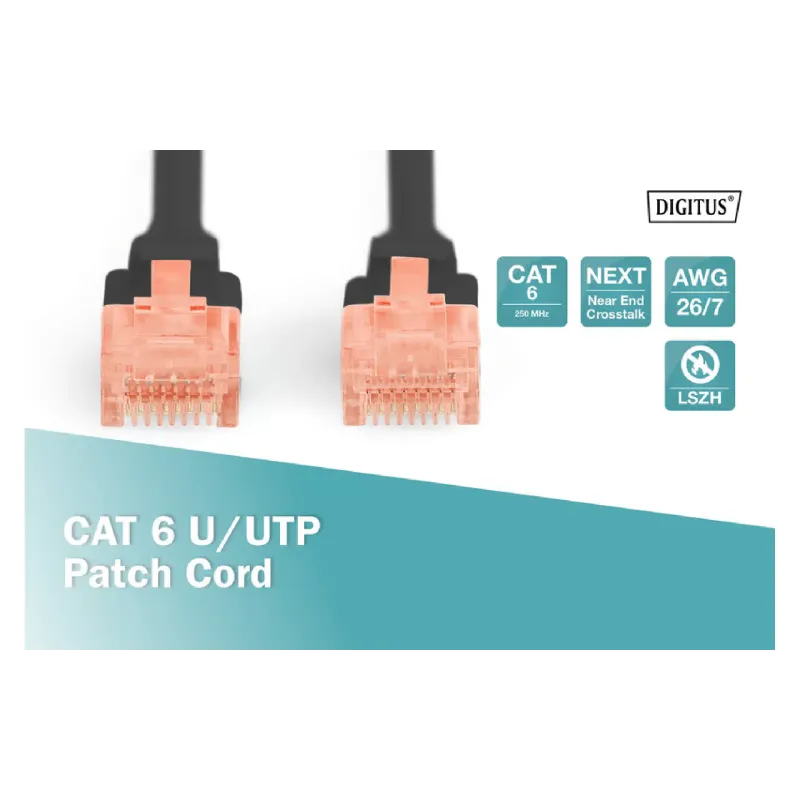 Patch kabel Digitus, Black (DK-1617-100/BL)