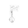 konyhai csaptelep Hansgrohe KM150, Black (74800670)