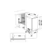 Εντοιχιζόμενο πλυντήριο πιάτων Indesit, White (DSIC3M19)