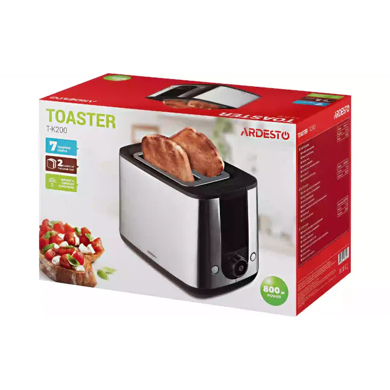 Torradeira Ardesto, Black (T-K200)
