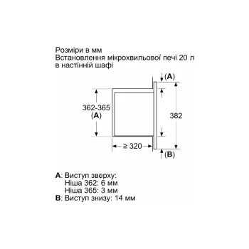 Forno de micro-ondas embutido Bosch, White (BFL623MW3)