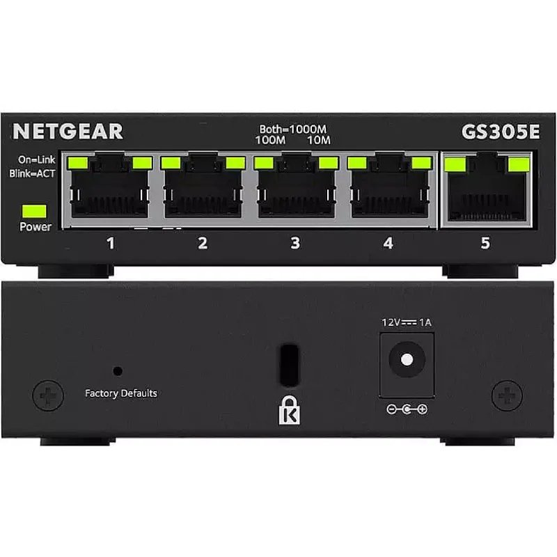 يُحوّل Netgear (GS305E-100PES)