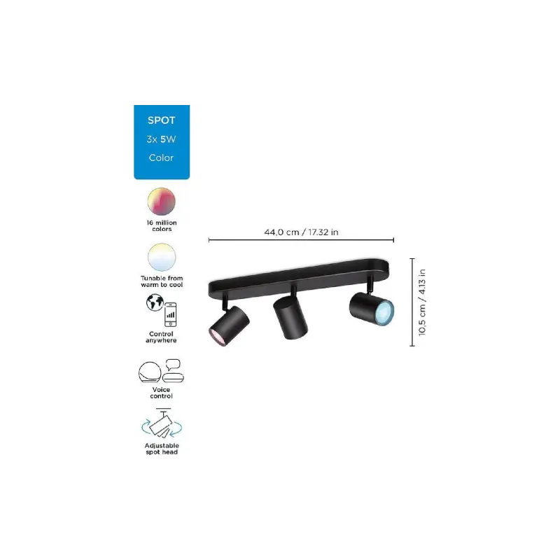 Svetilka WiZ, Black (929002659201)