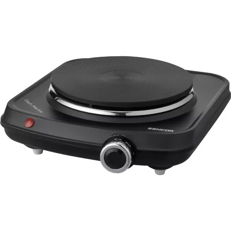 Electric stove Sencor (SCP1504BK-EUE4), 1500 W, Black