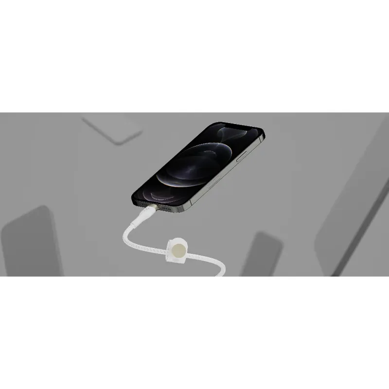 كابل الشحن والمزامنة Belkin USB-C - Lightning, White (CAA011BT1MWH)