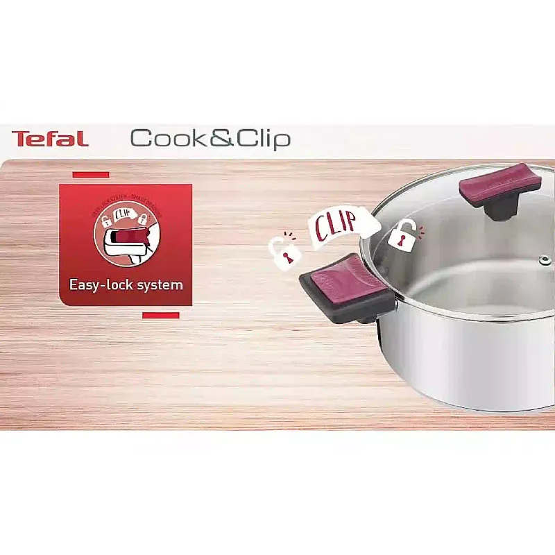 Набор кухонной посуды Tefal Cook & Clip (G723SA74)