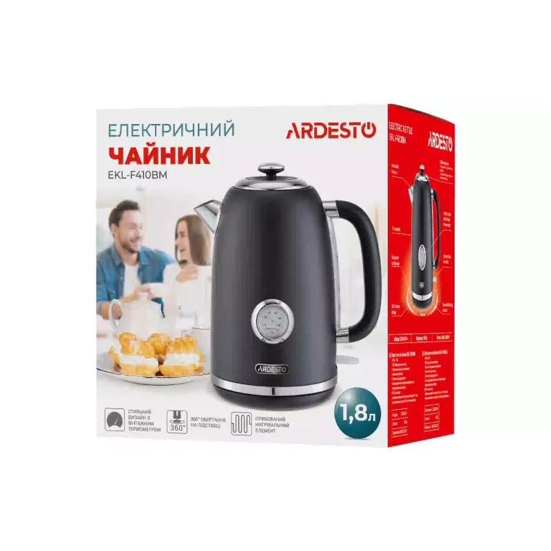 Електрическа кана Ardesto, Black (EKL-F410BM)