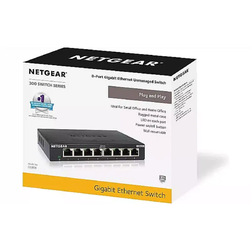 يُحوّل Netgear (GS308-300PES)