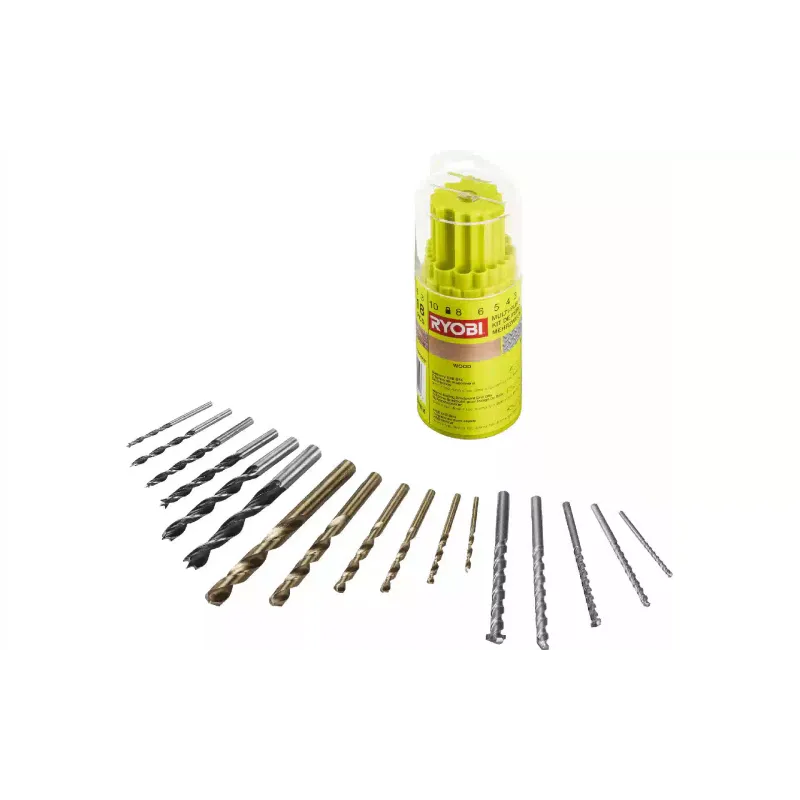 Набір свердел Ryobi RAK18DMIX (5132004669), 18 шт