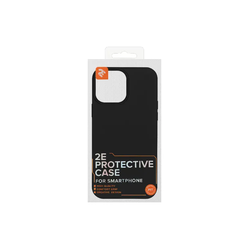 Ügy 2E Liquid Silicone, Black (2E-IPH-13PRM-OCLS-BK)