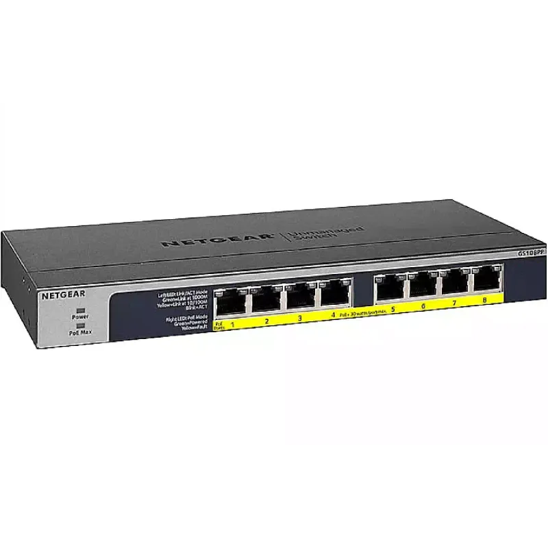 Превключвател Netgear GS108PP (GS108PP-100EUS)