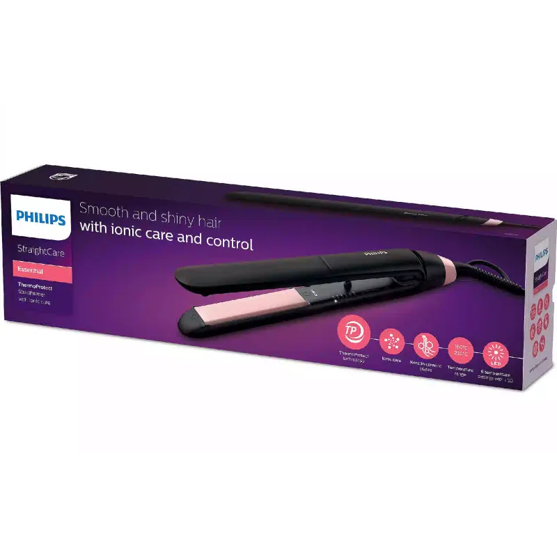 Ravnalnik las Philips, Black (BHS378/00)