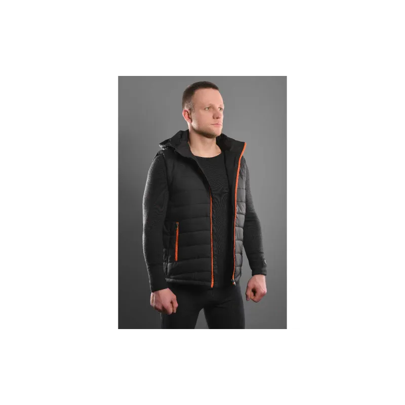 Отопляема жилетка с качулка 2E, Black (2E-HVHPPL-BK)