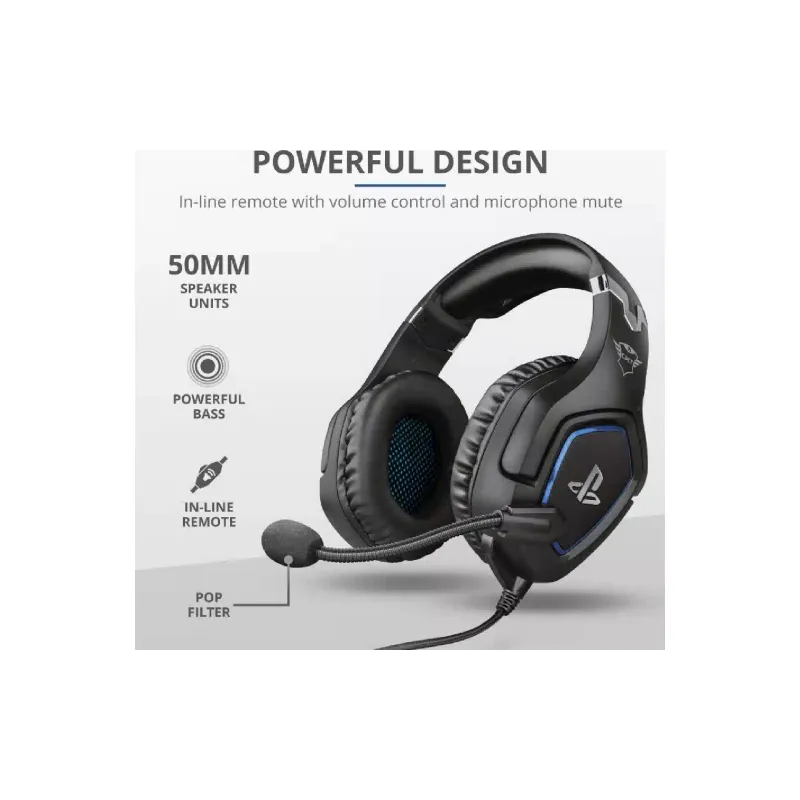 Fejhallgató Trust, Black (23530_TRUST)