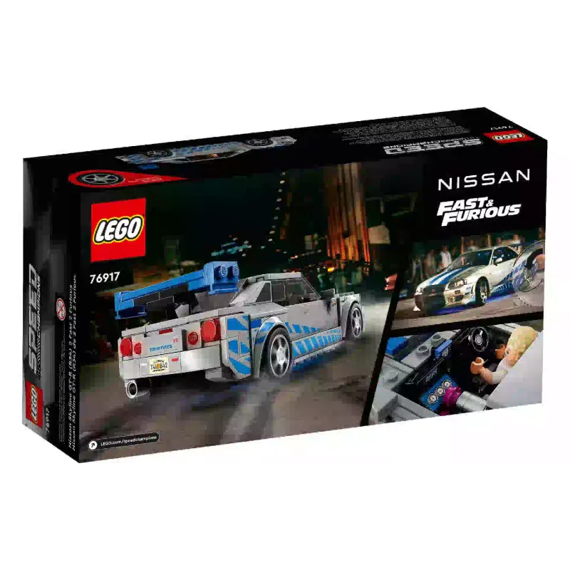 Constructor LEGO Speed Champions 2 Fast 2 Furious Nissan Skyline GT-R (R34) (76917)