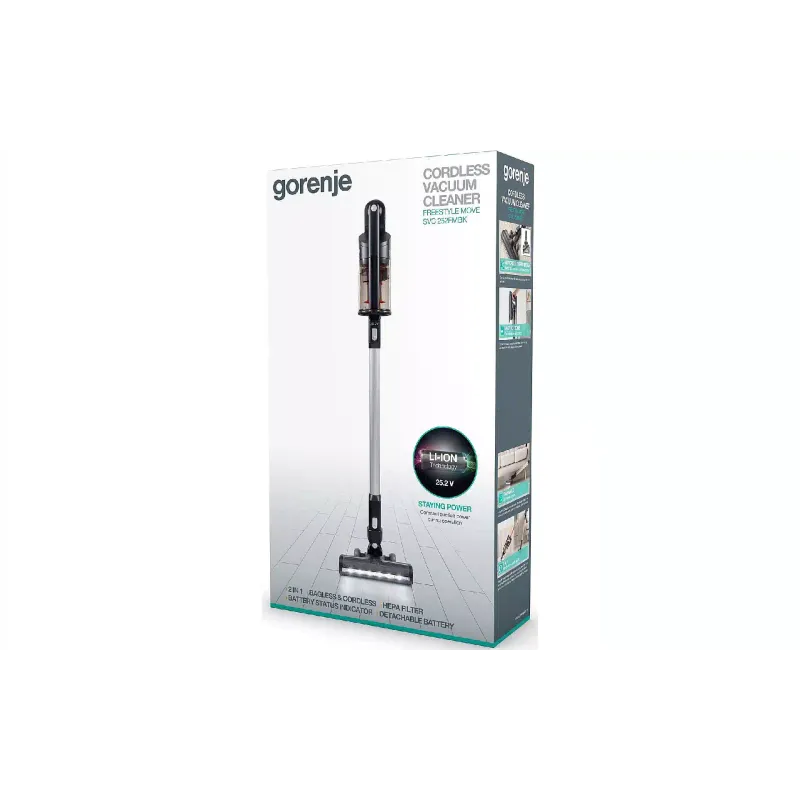 Aspiradora Gorenje SVC 252 FMBK, Black (SVC252FMBK)