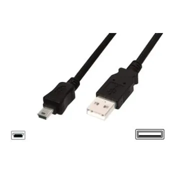 Cable Digitus, Black (AK-300108-010-S)
