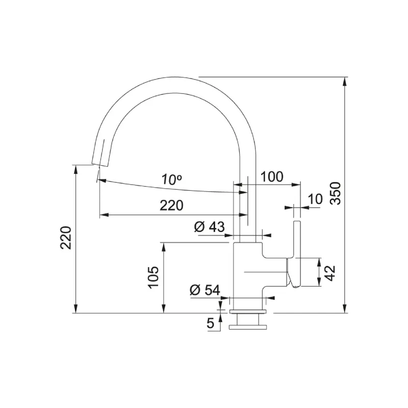 grifo de cocina Franke, Gray (115.0626.022)