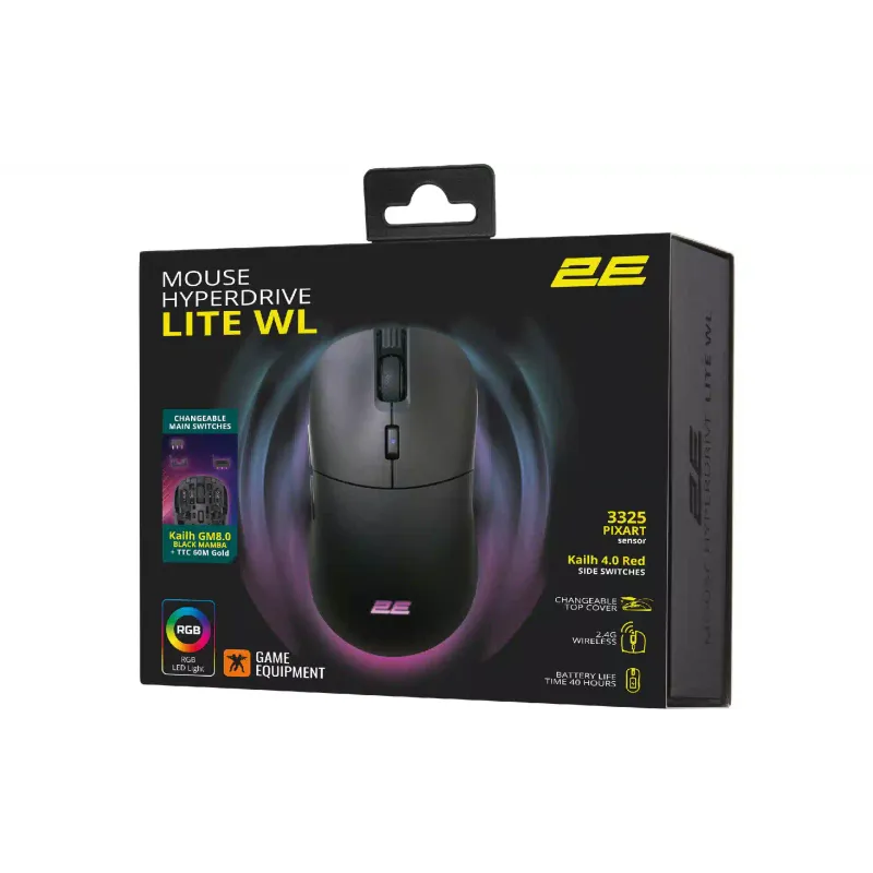 Mouse 2E  Black (2E-MGHDL-WL-BK)