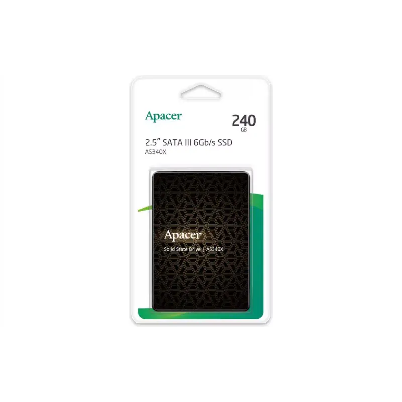 Накопитель SSD Apacer AS340X, SATA, 2.5" (AP240GAS340XC-1)