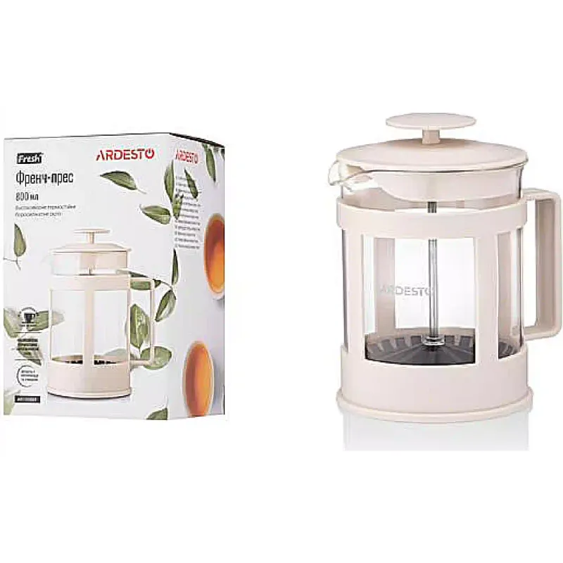 Френска преса Ardesto Fresh, Beige (AR1008BF)