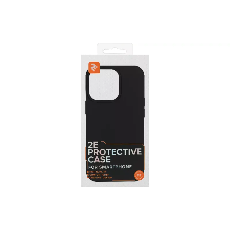 Case 2E Liquid Silicone (2E-IPH-13PR-OCLS-BK), for Apple iPhone 13 Pro, Black