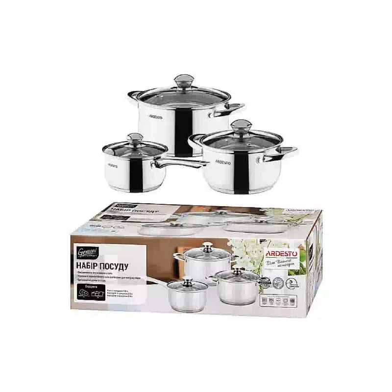 مجموعة أدوات المطبخ Ardesto Gemini Gourmet (AR1906PS)
