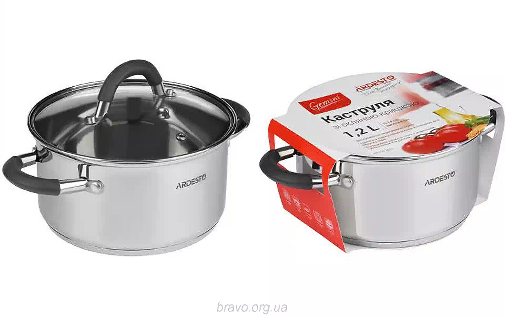 Каструля з кришкою Ardesto Gemini Salerno (AR1912CS) Каструля з кришкою Ardesto Gemini Salerno (AR1912CS)