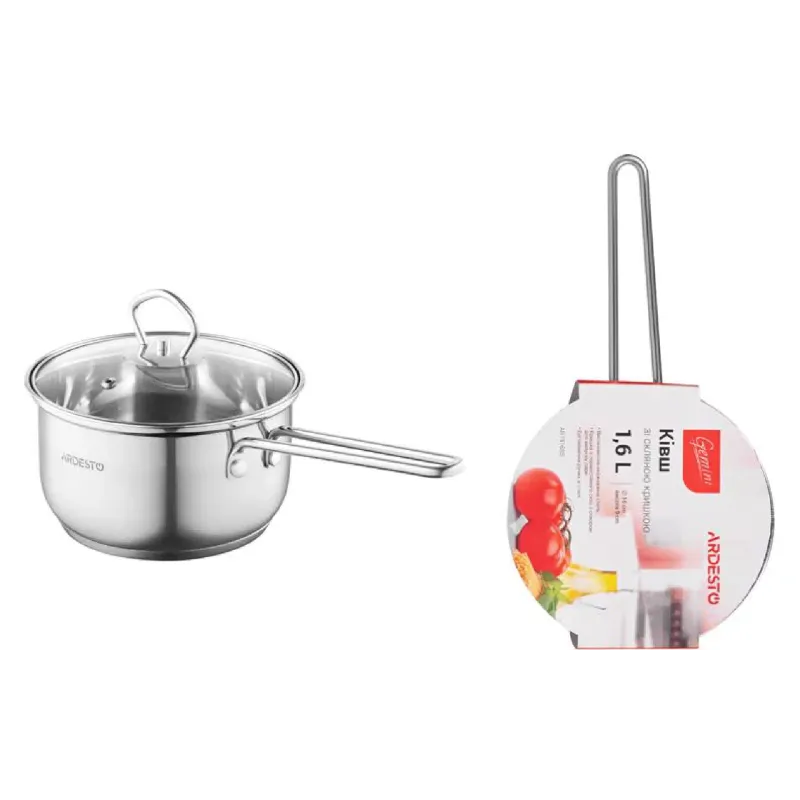 Ковш с крышкой Ardesto Gemini Bari (AR1916SS)