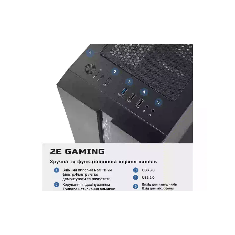 Computer 2E Complex Gaming 16Gb/256Gb+1Tb/i5-12400F/GT X1030-2/W11 (2E-8648)