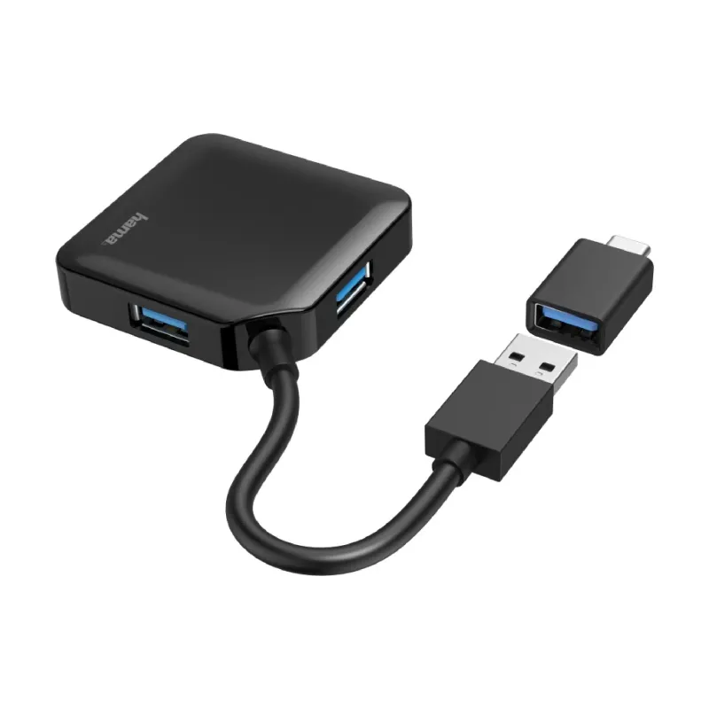 USB-vozlišče Hama, Black (00200116)