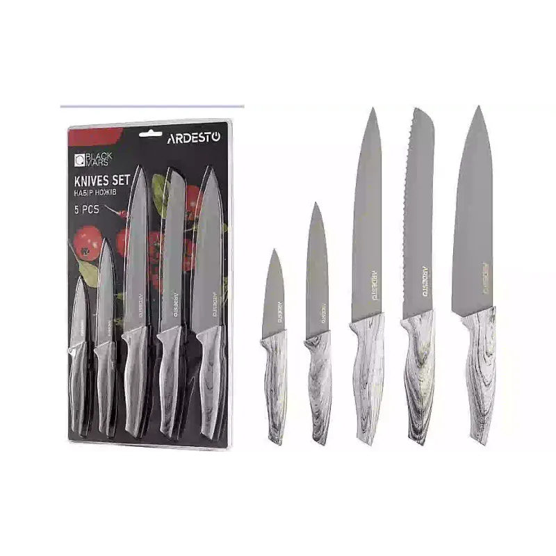Set of knives Ardesto Black Mars, Gray (AR2105BG)