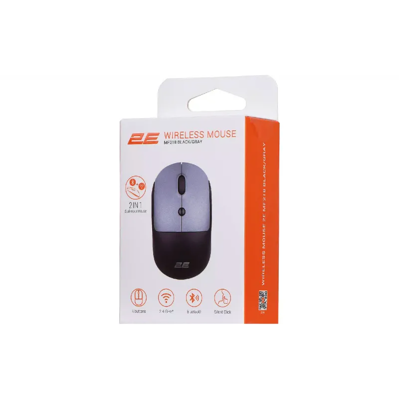 Миша 2E  Gray MF218 (2E-MF218WBG)