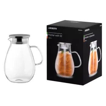 Krug mit Deckel Ardesto, Transparent (AR2618PGN)