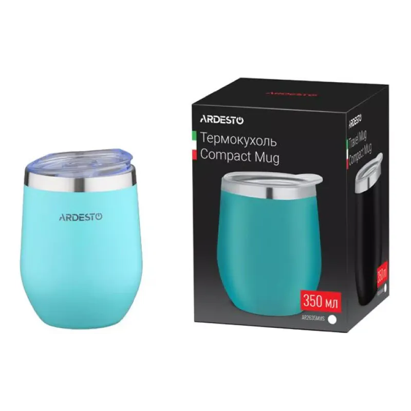 Θερμοκύπελλο Ardesto Compact Mug, Light Blue (AR2635MMS)
