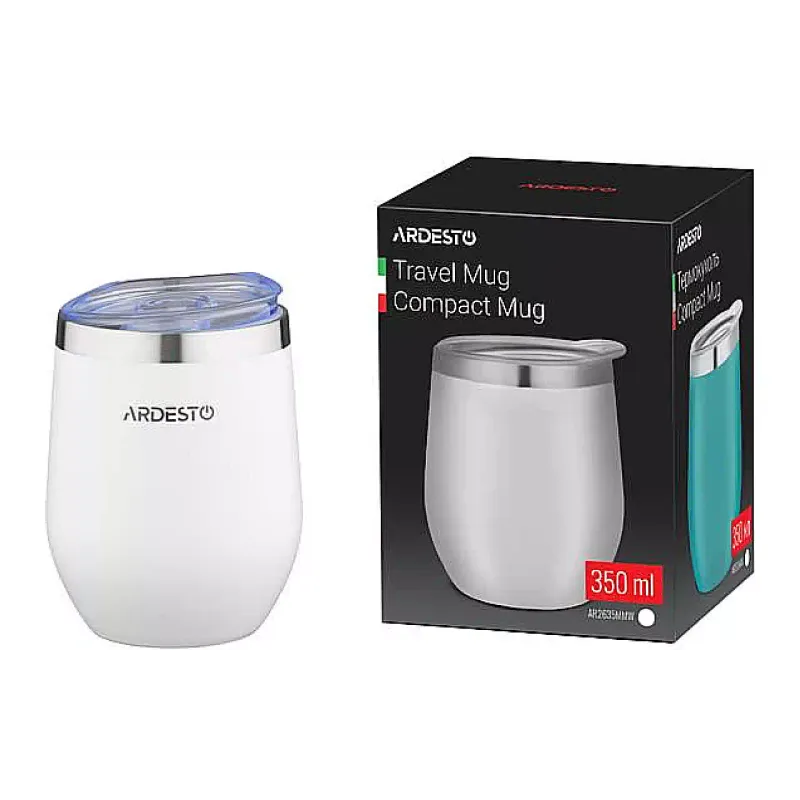 كوب حراري Ardesto Compact Mug, White (AR2635MMW)