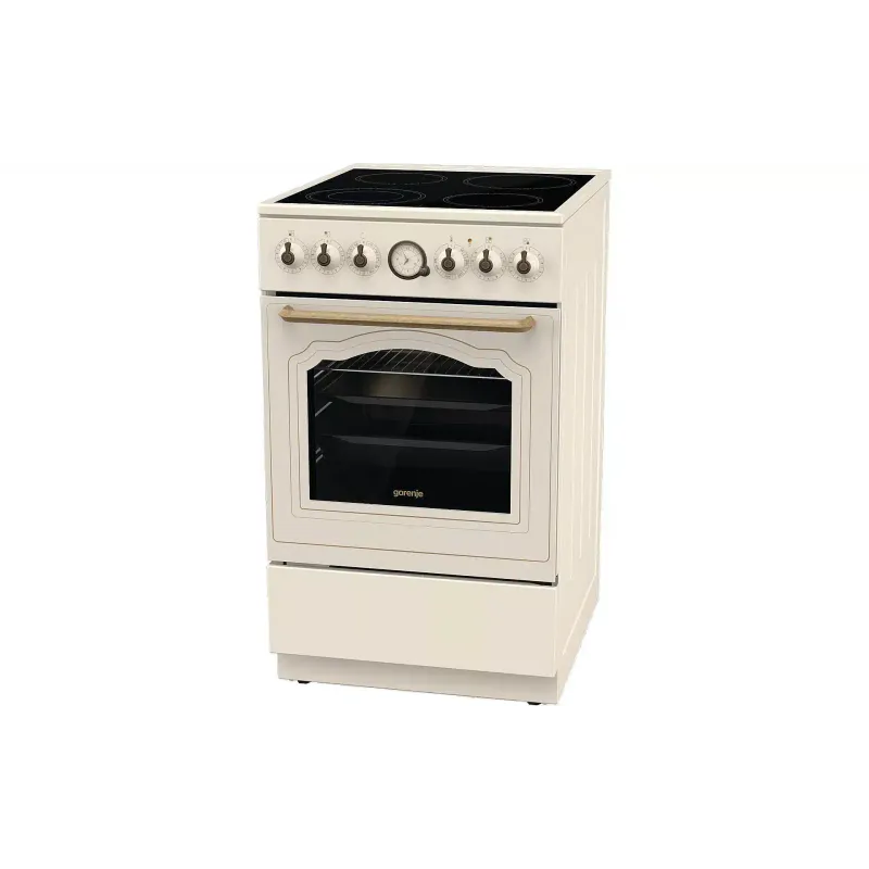 Плита склокерамічна Gorenje (GECS5B70CLI), склокерамічна, 70 л, 50 х 60 см, Beige