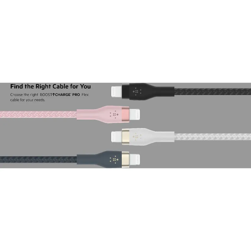 كابل الشحن والمزامنة Belkin USB-A - Lightning, White (CAA010BT1MWH)