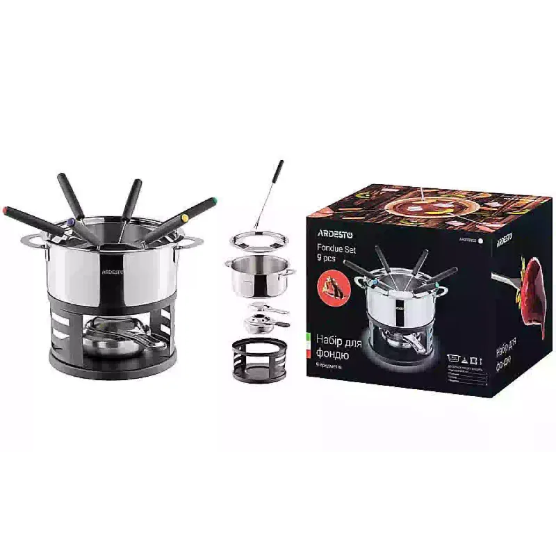 Conjunto de fondue Ardesto, Stainless steel (AR3109SS)