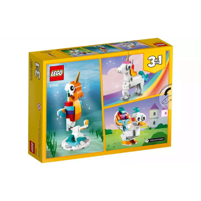 Konstruktőr LEGO Creator 3-in-1 Magical Unicorn (31140)