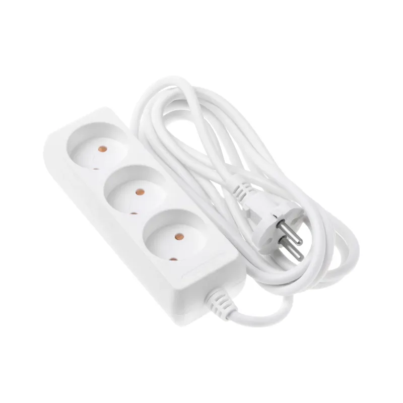 Hálózati hosszabbító kábel 2E, White (2E-U03M3)