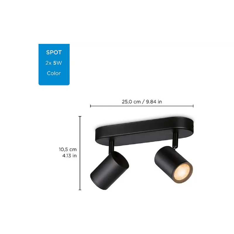 Lámpa WiZ, Black (929002659101)