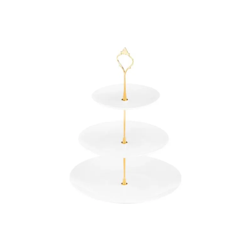 3-tiered dish Ardesto, White (AR3740)