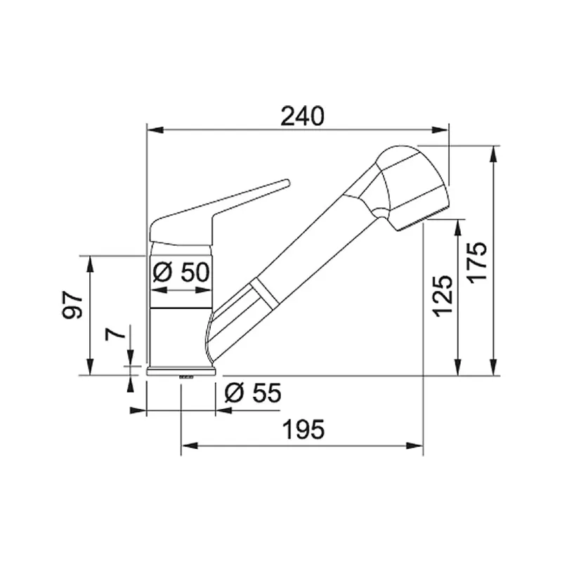 صنبور المطبخ Franke Pull Out (115.0347.111)