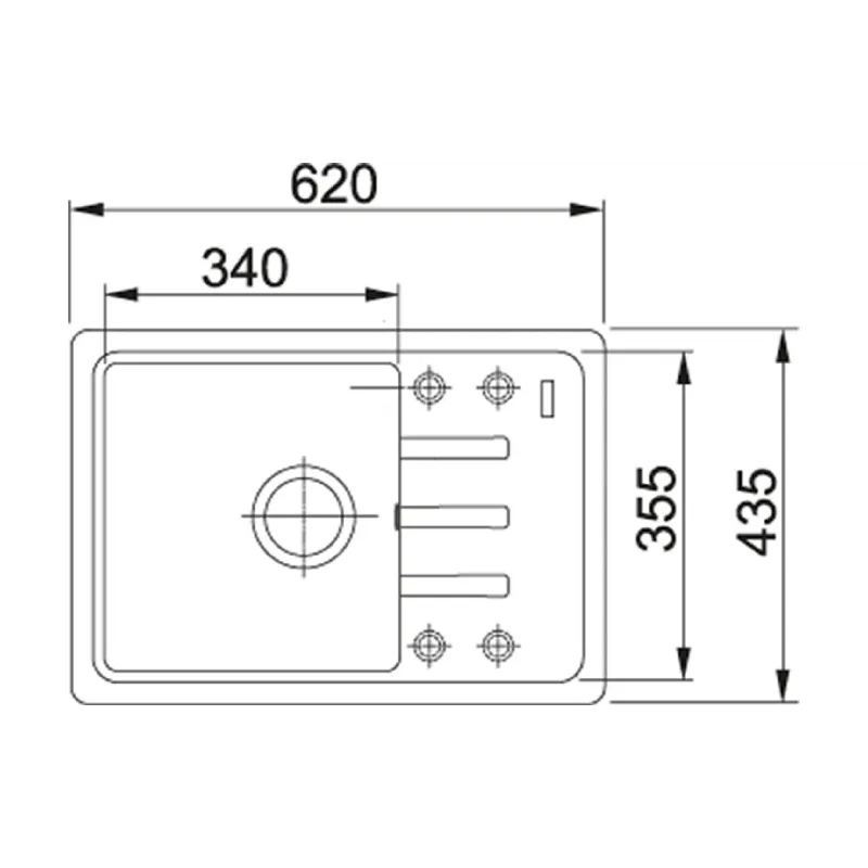 Kitchen sink Franke BSG 611-62, Beige (114.0375.045)