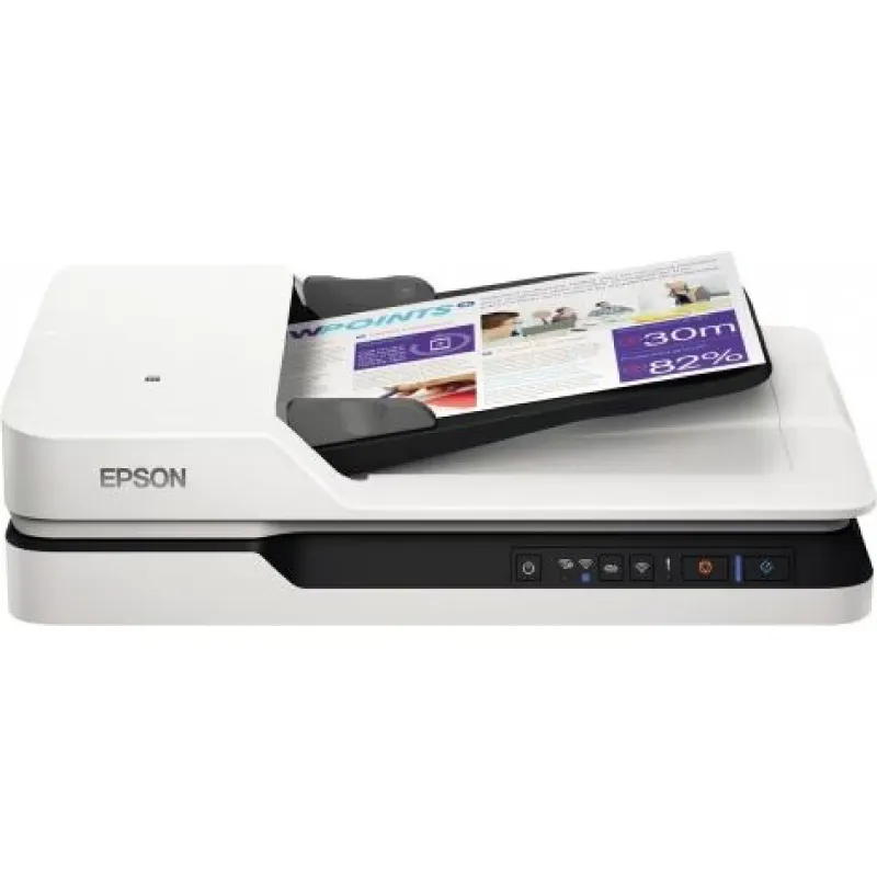 Scanner Epson WorkForce DS-1660W (B11B244401), A4, Wi-Fi