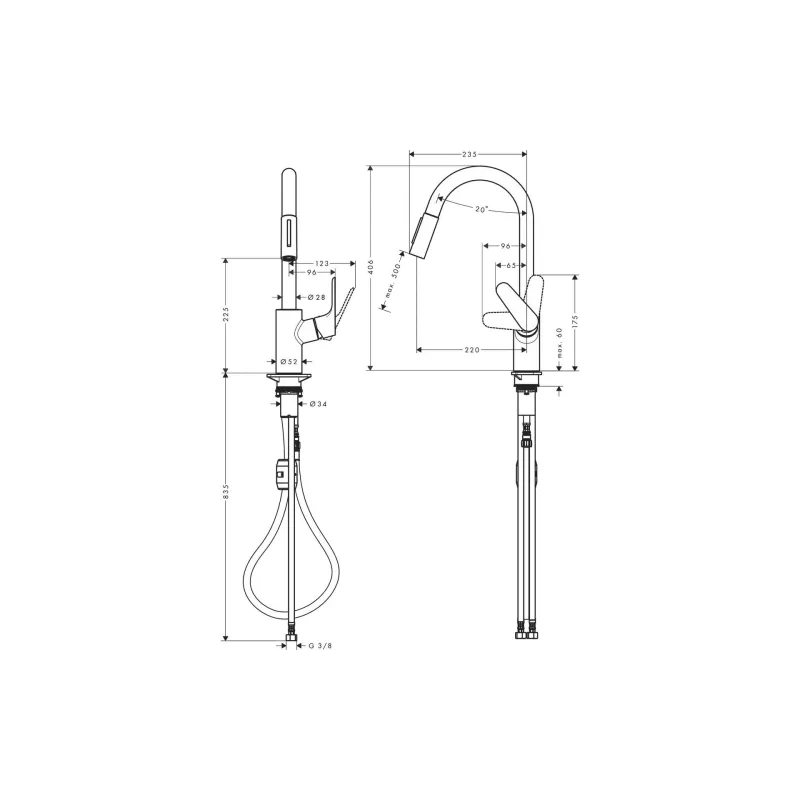 Küchenarmatur Hansgrohe (31815000)