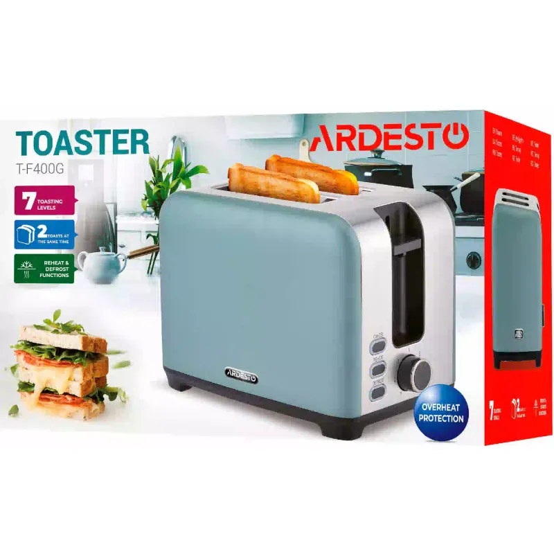 Tostadora Ardesto, Silver (T-F400G)