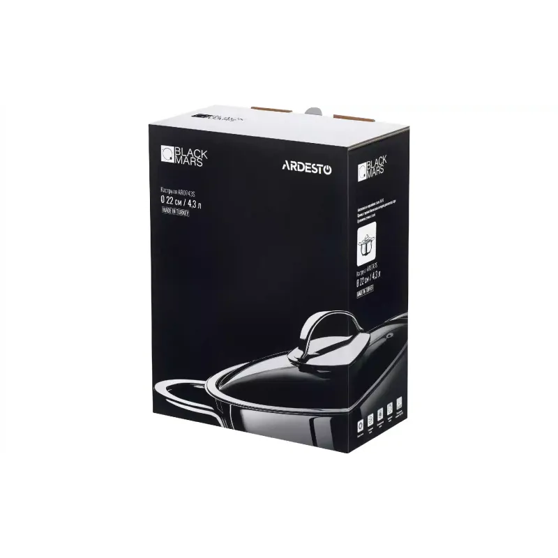 قدر مع غطاء Ardesto Black Mars (AR0743S)