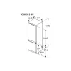 ثلاجة مدمجة Bosch, White (KIV87NS306)